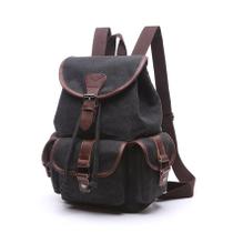 Mochila Feminina Pequena Mini Tipo Saco De Lona Resistente