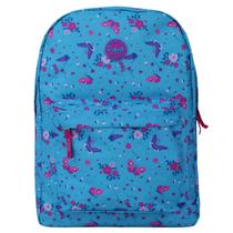Mochila Feminina Poliéster Impermeável 20 Litros Alças Acolchoadas Rabisk Butterfly RKB5033M Azul 2 Bolsos Melhor Custo Benefício