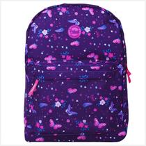 Mochila Feminina Poliéster Impermeável 20 Litros Alças Acolchoadas Rabisk Butterfly RKB5033M Roxo 2 Bolsos Melhor Custo Benefício
