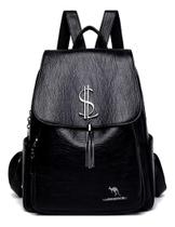 Mochila Feminina Sofisticada Couro Reforçada Média Passeio Mochila Feminina Sofisticada Couro Reforçada Média Passeio