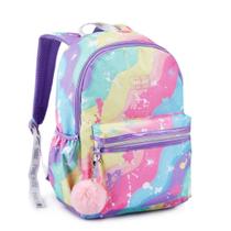 Mochila Feminina Teen Escolar com Pompom