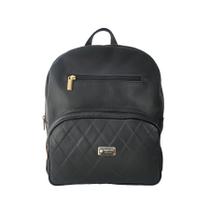Mochila Feminina Topgrife Matelassê Couro Preto Mochila Feminina Topgrife Matelassê Couro Preto