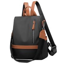 Mochila Feminina Transversal Vira Bolsa Ombro Estilosa Fechamento Antifurto Antiroubo Luxo Resistente Moderna Com Mimo