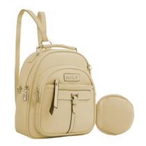 Mochila Feminina Trasversal Espaçosa Confortavel Colorida Antifurto Escolar Média Trabalho Alça Ajustavel Social Pequena