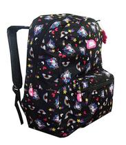 Mochila Feminina Unicórnio Escolar Juvenil Preta Aulas 2019