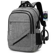 Mochila FENGDONG Large Laptop 17,3" impermeável cinza escuro Mochila FENGDONG Large Laptop 17,3" impermeável cinza escuro