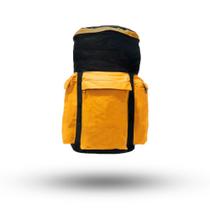 Mochila Ferramental Preto com Amarelo 50Litros Lona Encerada Mochila Ferramental Preto com Amarelo 50Litros Lona Encerada