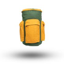 Mochila Ferramental Verde Bandeira com Amarelo 50Litros Lona Encerada Mochila Ferramental Verde Bandeira com Amarelo 50Litros Lona Encerada