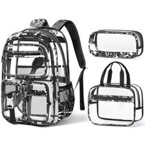 Mochila Fimibuke Clear para meninos com lancheira e estojo de lápis Mochila Fimibuke Clear para meninos com lancheira e estojo de lápis