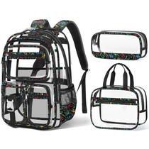 Mochila Fimibuke Clear para meninos com lancheira e estojo de lápis