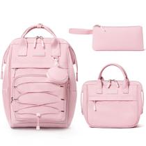 Mochila Fimibuke para meninas em idade escolar com caixa de almoço e estojo de lápis Mochila Fimibuke para meninas em idade escolar com caixa de almoço e estojo de lápis