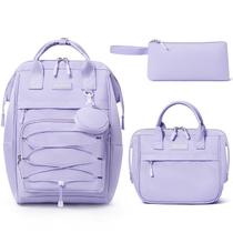 Mochila Fimibuke para meninas em idade escolar com caixa de almoço e estojo de lápis Mochila Fimibuke para meninas em idade escolar com caixa de almoço e estojo de lápis