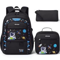 Mochila Fimibuke para meninos impermeável com lancheira e bolsa de lápis Mochila Fimibuke para meninos impermeável com lancheira e bolsa de lápis