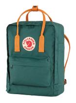 Mochila Fjällräven Kanken Classic - Verde Ártico/Laranja Picante