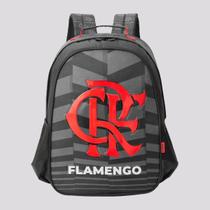 Mochila Flamengo Juvenil Preta e Vermelha