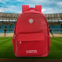 Mochila Fluminense Oficial Porta Notebook Escolar Unissex Vermelha