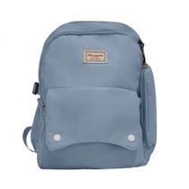 Mochila Fofa Com Bolsinha Estojo Estilo Coreano Escolar Passeio Grande Rosa