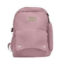 Mochila Fofa Com Estojo Estilo Coreano Escolar Rosa