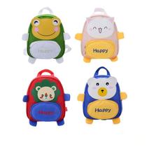 Mochila fofa infantil formato de bichinhos happy resistente fofo