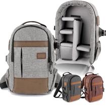 Mochila Fotografica 30 cm para Camera Tablet 10 Alhva M Varias Cores Cinza Claro