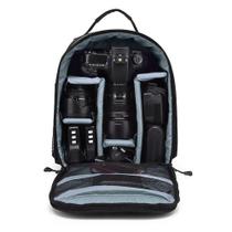 Mochila Fotográfica Impermeável p/ câmeras - Cinza - HuWang