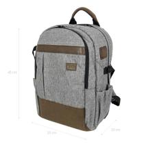 Mochila Fotográfica Profissional Optibag Color - Cinza Mochila Fotográfica Profissional Optibag Color - Cinza