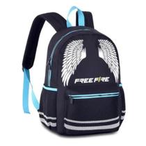 Mochila Free Fire Angelical Escolar Costas Asas Original
