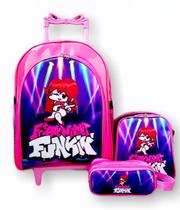 Mochila Friday Night Funkin Girlfriend Rodinhas Lancheira Estojo - VIX