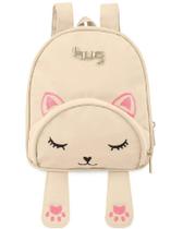 Mochila Fun Gato Bege Hug