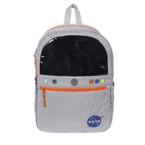 Mochila G Juvenil Menino Cinza Nasa Uniforme