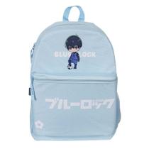 Mochila G Juvenil Menino com Compartimento para Notebook Yoichi Isagi Blue Lock