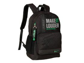 Mochila G Preta/Detalhe Verde Limao Lo26260 Loud