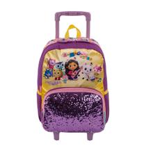 Mochila Gabby Fadas com rodas Infantil Grande Sestini