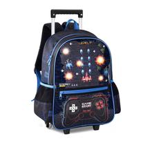 Mochila Gamer de Rodinhas C/ Luzes - Vídeo Game Escolar Infantil Espaço Galáxia - Clio Mochila Gamer de Rodinhas C/ Luzes - Vídeo Game Escolar Infantil Espaço Galáxia - Clio