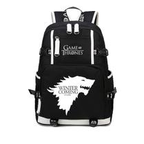 Mochila Games of Thrones abriga o anime Starks of Winterfells