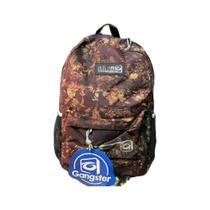 Mochila Gangster Floral Marrom