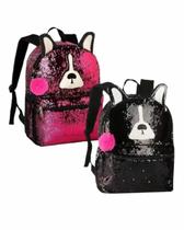 Mochila Girls Cachorro Paetê Mágico Muda de Cor - Clio