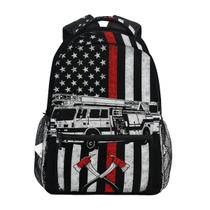 Mochila Giwawa Firefighter Flag para laptop de viagem 16x29x18cm Mochila Giwawa Firefighter Flag para laptop de viagem 16x29x18cm