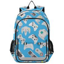 Mochila Glaphy Video Game Controller Pattern azul para crianças