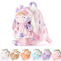 Mochila Gloveleya Plush Bunny Doll 30 cm para meninas de 2 anos ou mais