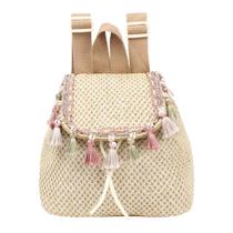 Mochila Goclothod Tassel Bohemian Mochila com cordão