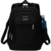 Mochila Grande Alça Reforçada Impermeável Escolar Trabalho Preto Feminino Masculino Cor:PretoTamanho:Único