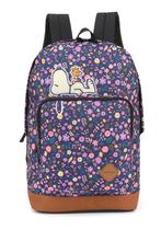 Mochila Grande Bolso Frontal - Snoopy Peanuts Original Preto