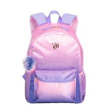 Mochila Grande Capricho Paetê - Rosa com Lilás Mochila Grande Capricho Paetê - Rosa com Lilás