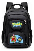 Mochila Grande Com Alça de Aço Resistente Com Estampa Infantil Desenho Animada Esponja Mochila Grande Com Alça de Aço Resistente Com Estampa Infantil Desenho Animada Esponja