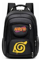 Mochila Grande Com Alça de Aço Resistente e Estampa Infantil Anime Ninja Boruto