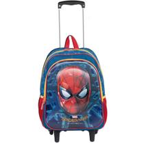 Mochila Grande Com Rodinha Escolar Infantil Spider-Man 3d