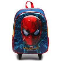 Mochila Grande Com Rodinha Escolar Infantil Spider-Man 3d - SESTINI