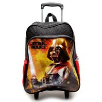 Mochila Grande Com Rodinha Escolar Infantil Star Wars