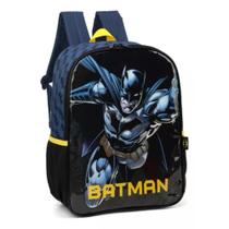 Mochila Grande Costas Escolar Infantil Batman Azul